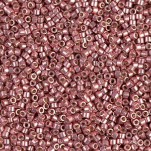 Miyuki Délica 11/0 DB1839 Corail Foncé Galvanisé Duracoat 8g