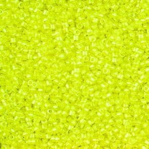 Miyuki Délica 11/0 DB2031 C. Int. Jaune Fluo 8g