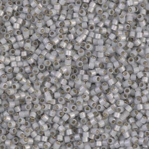 Miyuki Délica 11/0 DB1455 Gris Fumé opal int. argent 8g