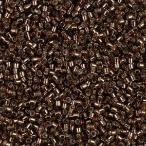 Miyuki Délica 11/0 DB0150 Brun Int. Argent 8g