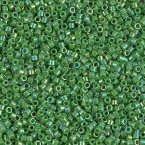 Miyuki Délica 11/0 DB0163 Vert Opaque AB 8g