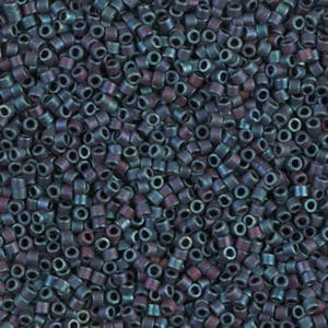 Miyuki Délica 11/0 DB0325 Bleu Irisé métallisé mat 8g