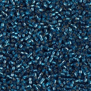 Miyuki Délica 11/0 DB0608 Turquoise intérieur Argent 8g