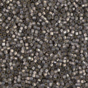 Miyuki Délica 11/0 DB0631  Gris F. Pâle intérieur Argent 8g