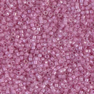 Miyuki Délica 11/0 D0072 C. intérieur Lilac pâle AB 8g