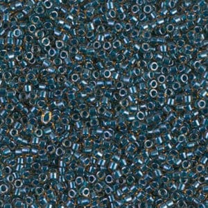 Miyuki Délica 11/0 DB0921 C. intérieur Indicolite F. Brillant 8g