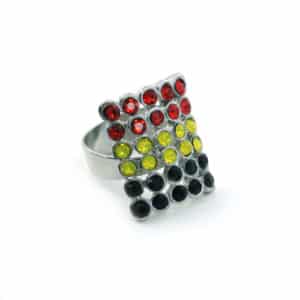 Femme de foot bague 30 strass