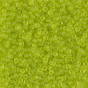 Miyuki Rocailles 11/0 N° 143F Light Olivine transparent mat 8grs