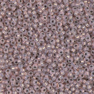 Miyuki Rocailles 11/0 N° 198 White Opal intérieur Cuivre 5grs