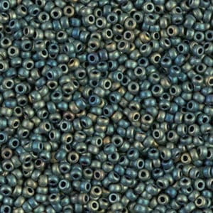 Miyuki Rocailles 11/0 N° 2008 Vert Multi Métallique Mat 8grs