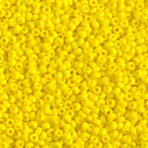 Miyuki Rocailles 11/0 N° 404 Jaune Opaque 8grs