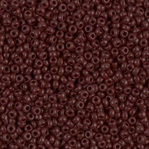 Miyuki Rocailles 11/0 N° 409 Brun Opaque 8grs