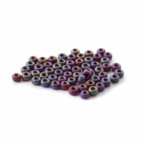 Miyuki Rocailles 11/0 N° 409FR Brun Multi Opaque Mat 8grs