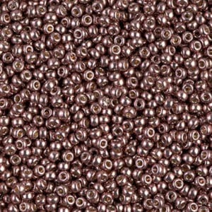 Miyuki Rocailles 11/0 N° 4213 Bordeaux Clair Galvanisé Duracoat 8grs