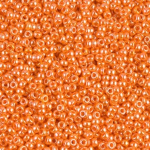 Miyuki Rocailles 11/0 N° 423 Orange Clair Opaque Lustré 8grs