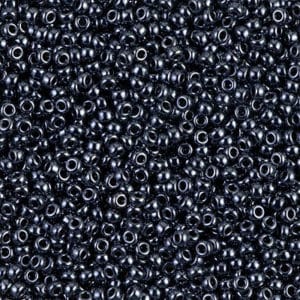 Miyuki Rocailles 11/0 N° 451 Jet Hematite 8grs