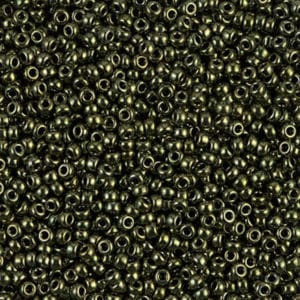 Miyuki Rocailles 11/0 N° 459 Olive Métallisé 8grs
