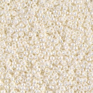 Miyuki Rocailles 11/0 N° 591 Ivoire Nacré 8grs