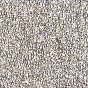 Miyuki Rocailles 11/0 N° 961 Argent Métal 5grs