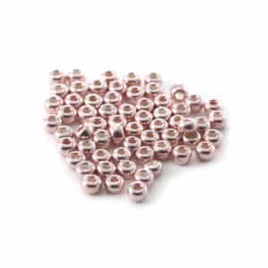 Miyuki Rocailles 15/0 N°1086 Rose Clair Galvanisé 8grs