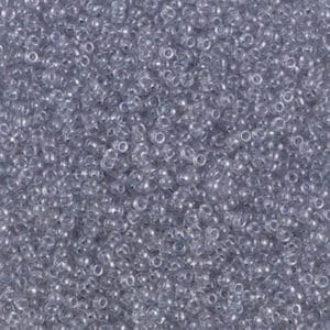 Miyuki Rocailles 15/0 N°174 Gris Clair transparent lustré 8grs