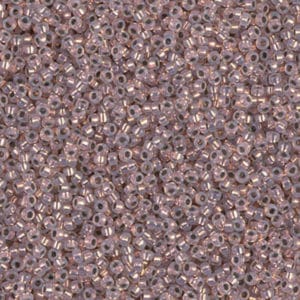 Miyuki Rocailles 15/0 N°198 White Opal intérieur cuivre 5grs