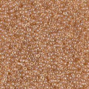 Miyuki Rocailles 15/0 N°2439 Beige transparent lustré 8grs