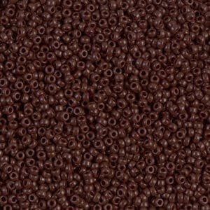 Miyuki Rocailles 15/0 N°409 Brun Opaque 8grs