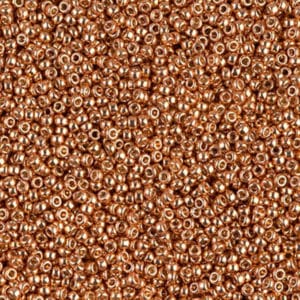 Miyuki Rocailles 15/0 N°4206 Rose Gold galvanisé Duracoat 8grs