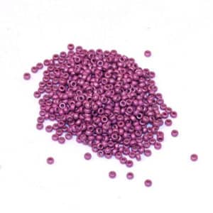 Miyuki Rocailles 15/0 N°4210F Rose  galvanisé givré Duracoat 8grs