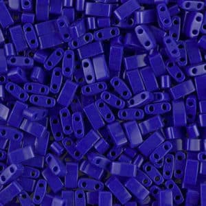 Miyuki Sachet 10g Half Tila 5x2.3x1.9mm Bleu Cobalt Opaque N°414