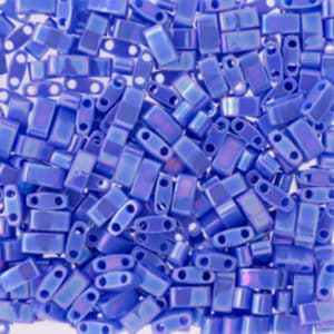 Miyuki Sachet 10g Half Tila 5x2.3x1.9mm Bleu Indigo Opaque Lustré N°483