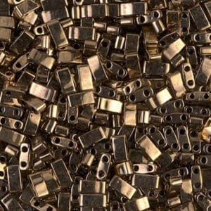 Miyuki Sachet 10grs Half Tila 5x2.3x1.9mm Bronze F. Métallisé N°457