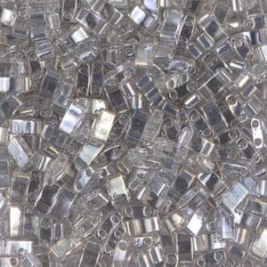 Miyuki Sachet 10grs Half Tila 5x2.3x1.9mm C. Silver Shade Lustré N°1881