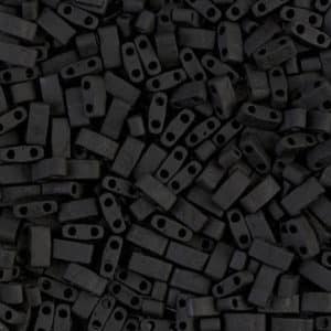 Miyuki Sachet 10g Half Tila 5x2.3x1.9mm Noir Mat N°401F
