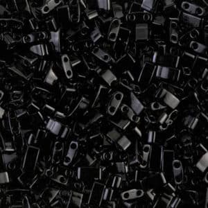 Miyuki Sachet 10g Half Tila 5x2.3x1.9mm Noir N°401