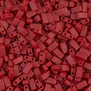 Miyuki Sachet 10g Half Tila 5x2.3x1.9mm Rouge Brique Mat N°2040