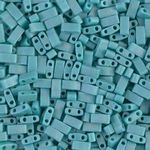 Miyuki Sachet 10g Half Tila 5x2.3x1.9mm Turquoise Mat N°412FR