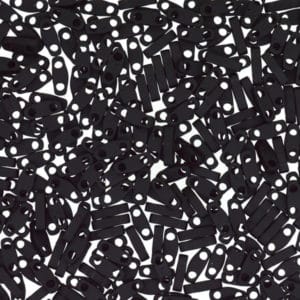 Miyuki Sachet 10g Quart Tila 5x1.2x1.9mm Noir Mat N°401F