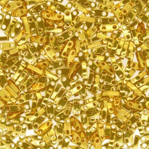 Miyuki Sachet 3g Quart Tila 5x1.2x1.9mm Doré plaqué 24ct N°191