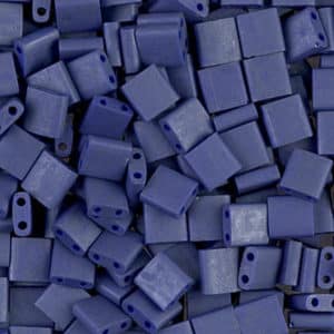 Miyuki Sachet 10g Tila 5x5x1.9mm Bleu Cobalt Opaque Lustré Mat N°2075