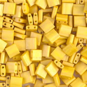 Miyuki Sachet 10g Tila 5x5x1.9mm Jaune Opaque Mat N°2311