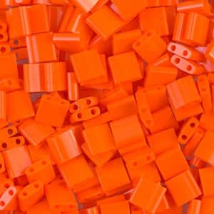 Miyuki Sachet 10g Tila 5x5x1.9mm Orange Opaque N°406
