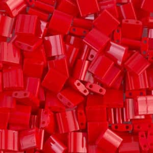 Miyuki Sachet 10g Tila 5x5x1.9mm Rouge Opaque N°408