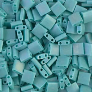 Miyuki Sachet 10g Tila 5x5x1.9mm Turquoise Opaque Mat N°412FR