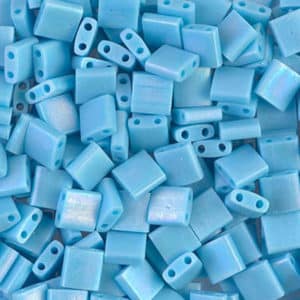 Miyuki Sachet 10g Tila 5x5x1.9mm Turquoise Opaque Mat N°413FR