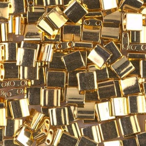 Miyuki Sachet 3g Tila 5x5x1.9mm Doré plaqué 24ct N°191