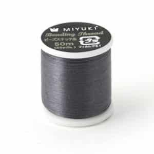 Bob. 50m Fil Miyuki Beading Gris Foncé