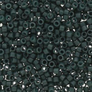 Miyuki Délica 11/0 N°DB2358 Vert Emeraude Opaque teinté Duracoat 8g