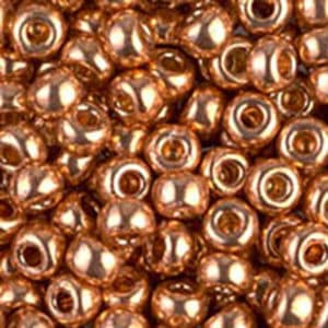 Miyuki Sachet 8g rocailles 8/0 Rose Gold Galvanisé n°4206
